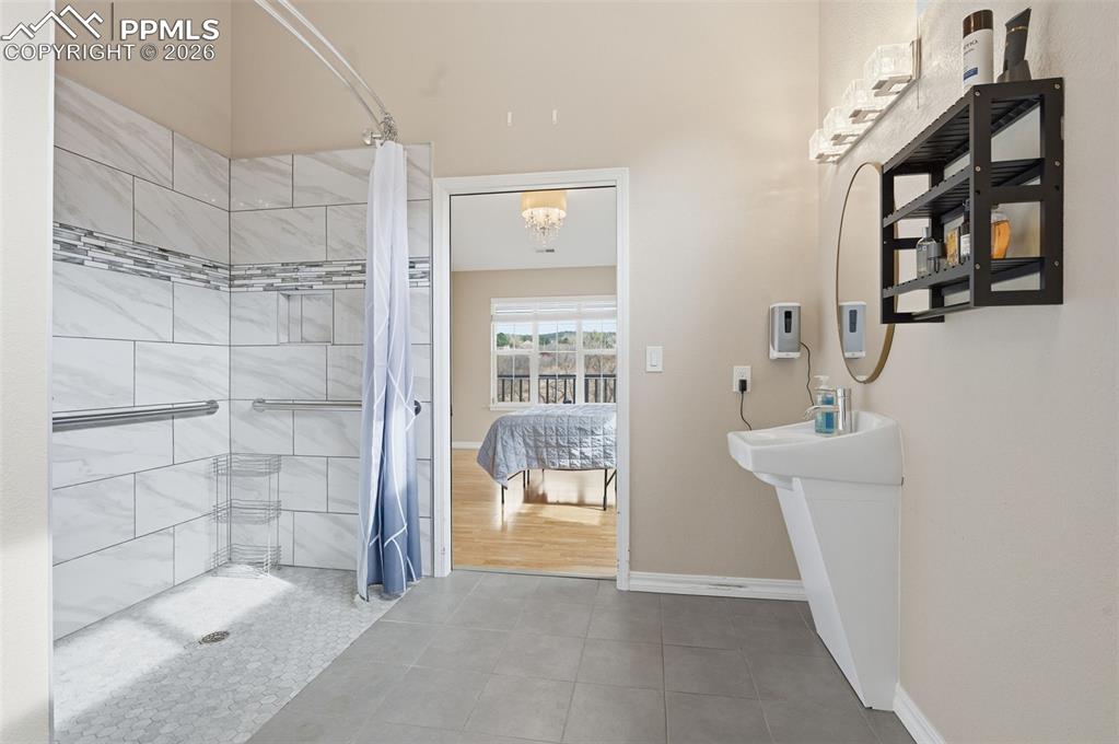 Main level 3/4 bath between bedrooms 2&3