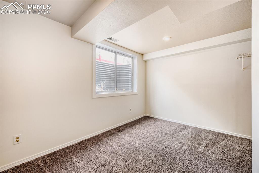 Flex room in basement. Could be made into 5th bed, office, gym