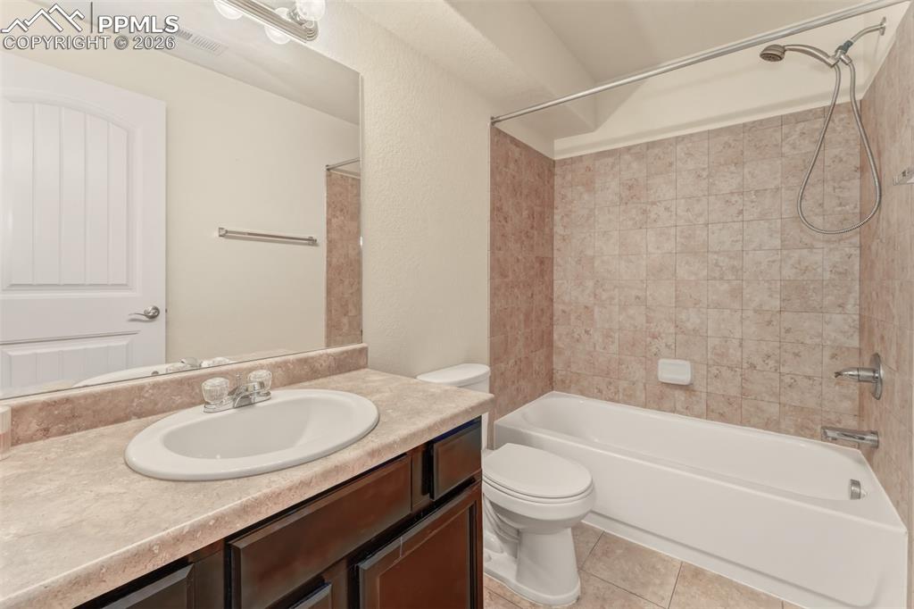 Bedroom #3 in basement near storage room.