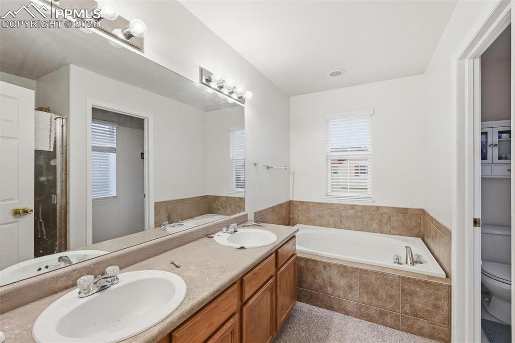 5 piece primary bathroom