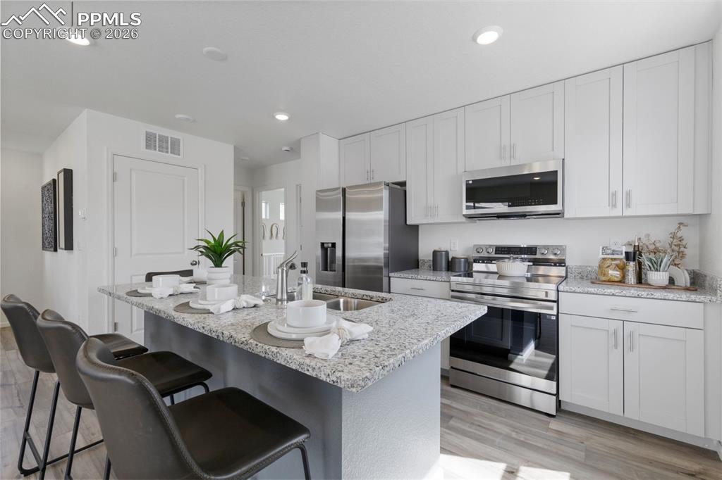 *Photos of a model home*