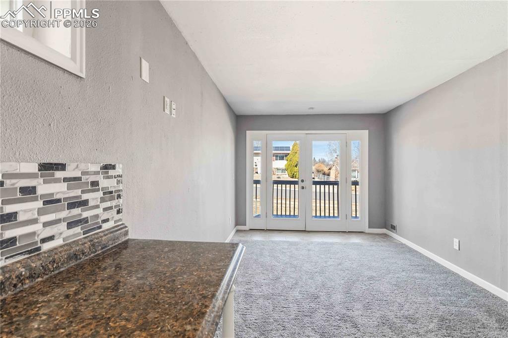 Bonus room, new carpet, double doors to exterior