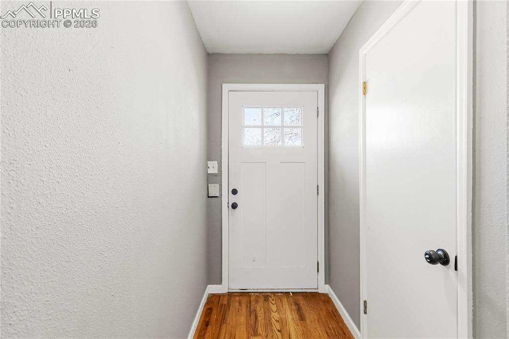 Entry hallway makes access to the basement living area separate.