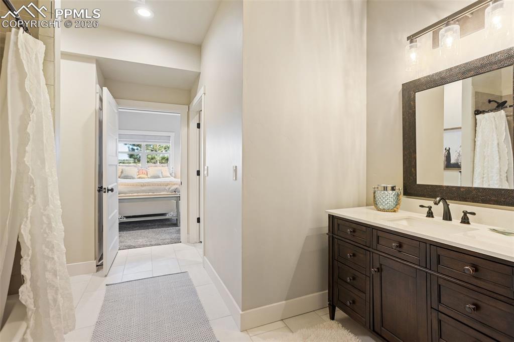 attached to basement bedroom