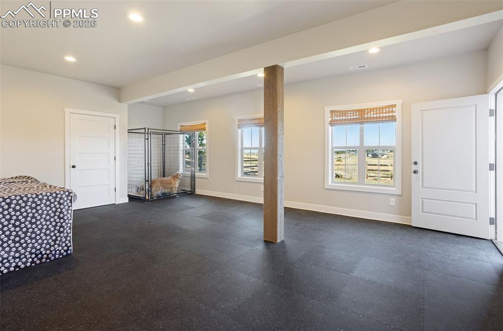 extra large bedroom with walkout access and closet