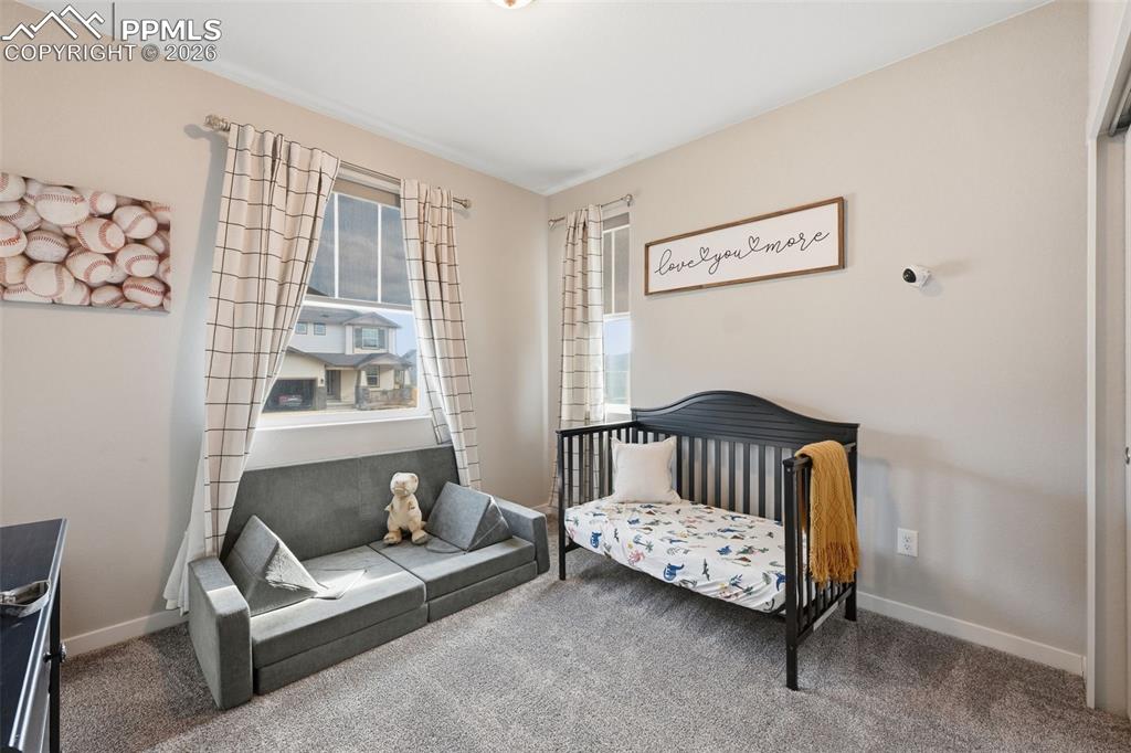 Spacious Bedroom with large windows 