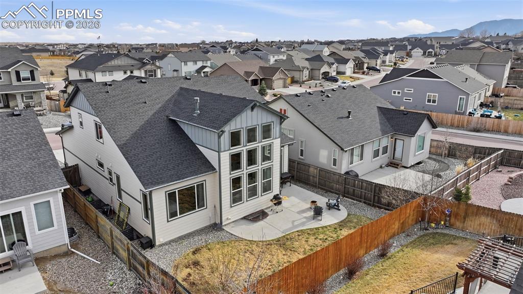 Extended concrete outdoor patio