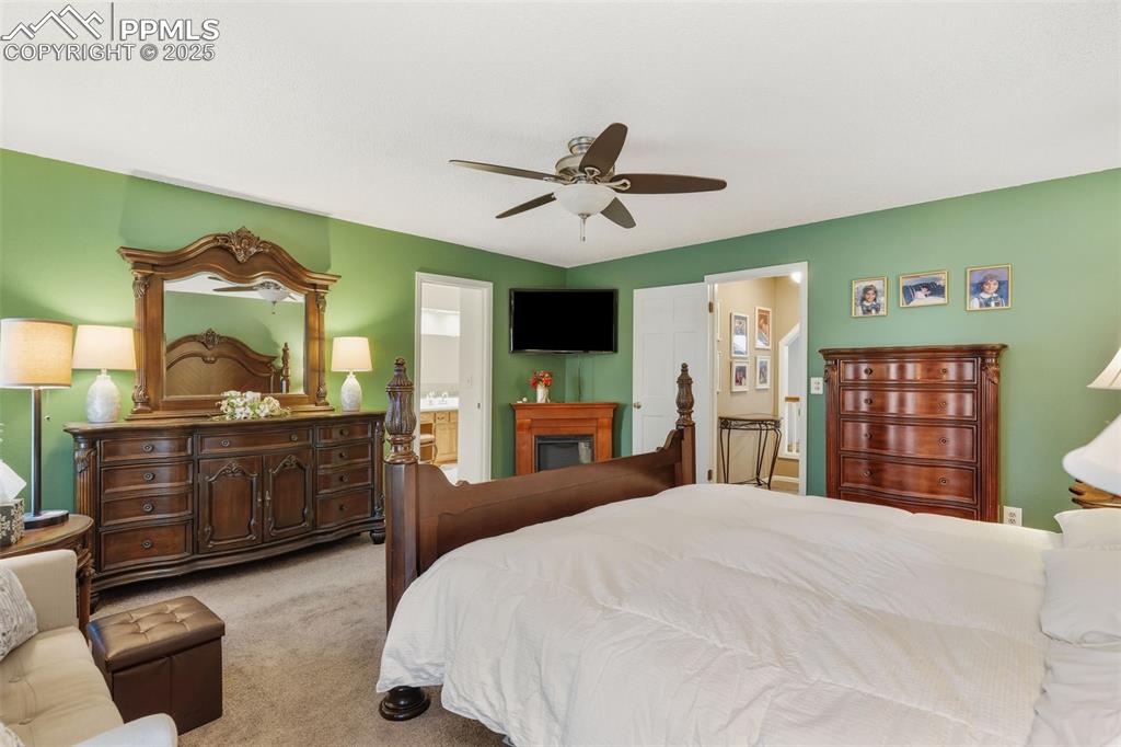 Primary bedroom has an attached 5-piece bath and private setting as an exclusive upper level suite