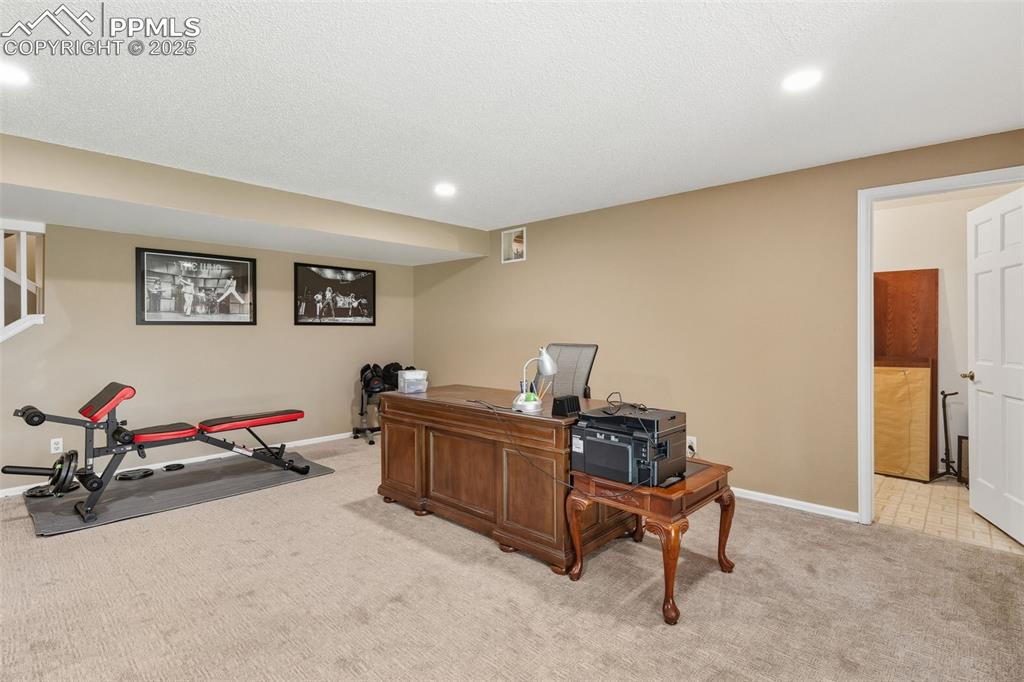 Large storage closet and access to mechanical room off family room