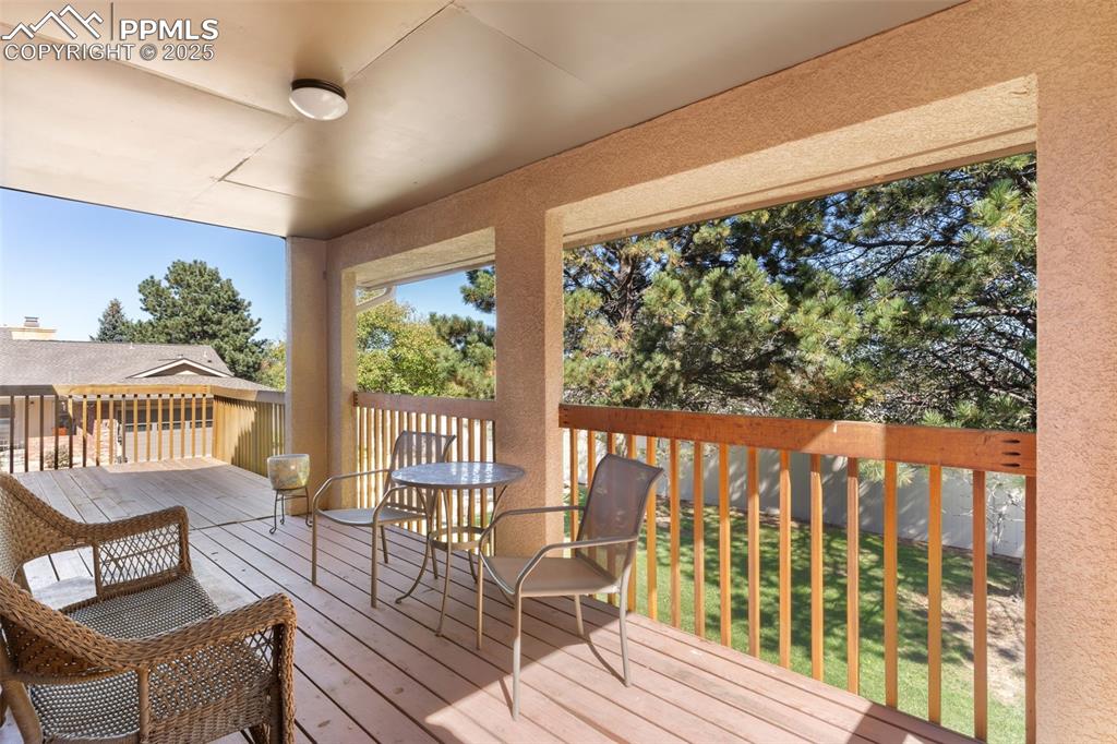 Upper deck is mostly covered