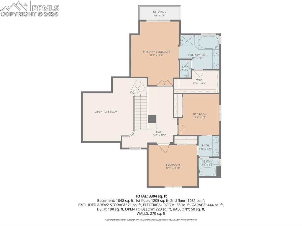Upper-level Floor Plan