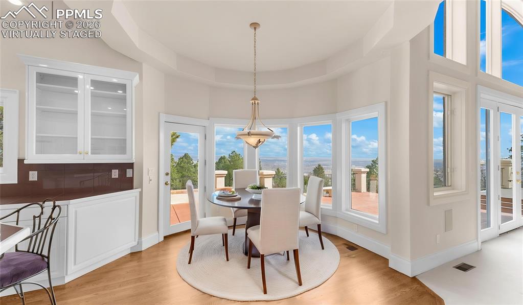 Virtually Staged Dining Area