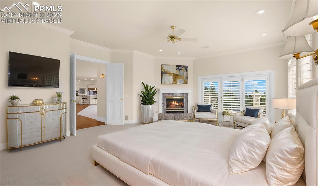 Virtually Staged Primary Bedroom