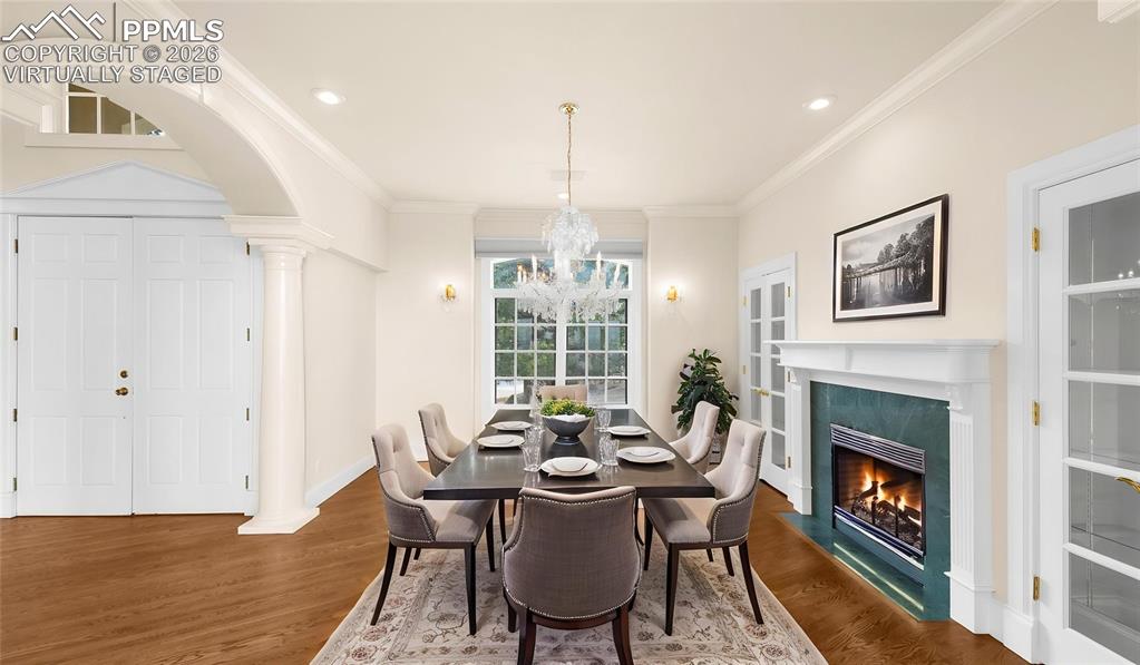 Virtually Staged Dining Room