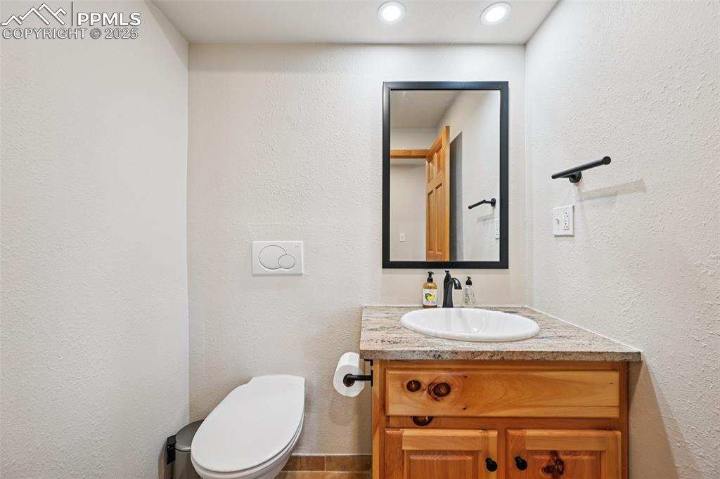 Half bathroom on the main level