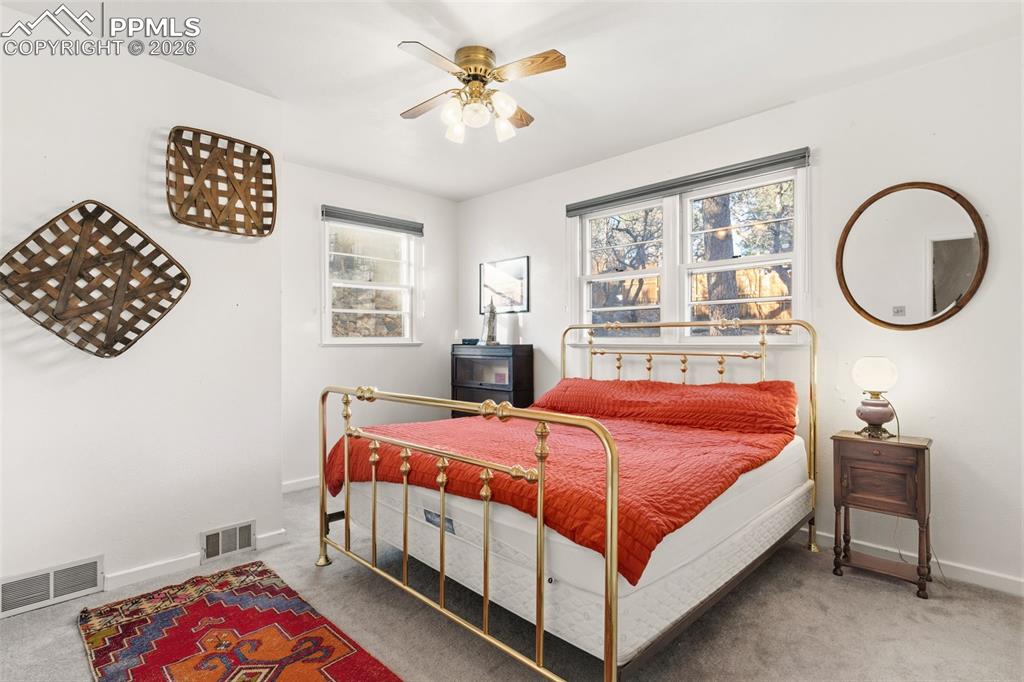 Main level laundry room with a door that provides access to the outdoors!