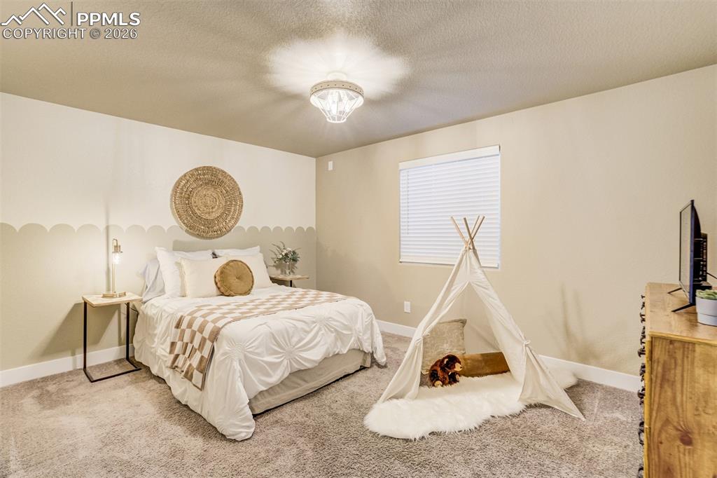 Bedroom 4 in the basement. 