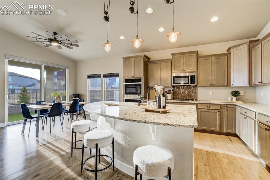 Large enough for three people to cook… and twelve to stand around judging.