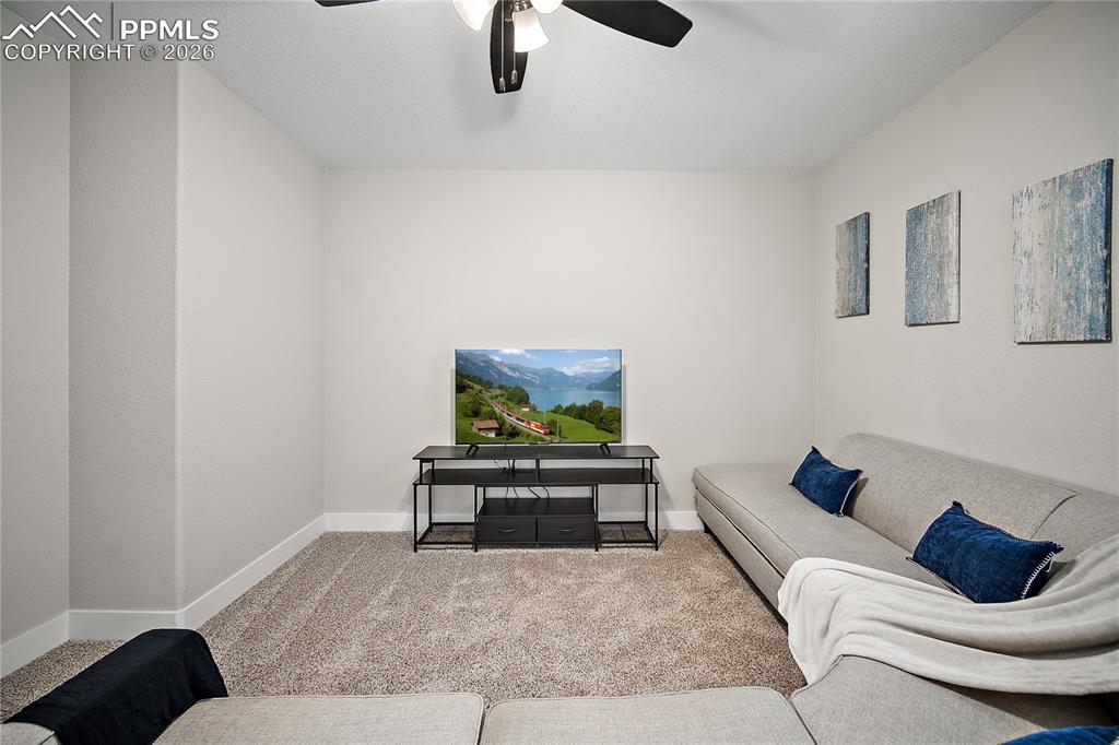 Basement family room space. Perfect for watching your favorite movies or the Big game! 