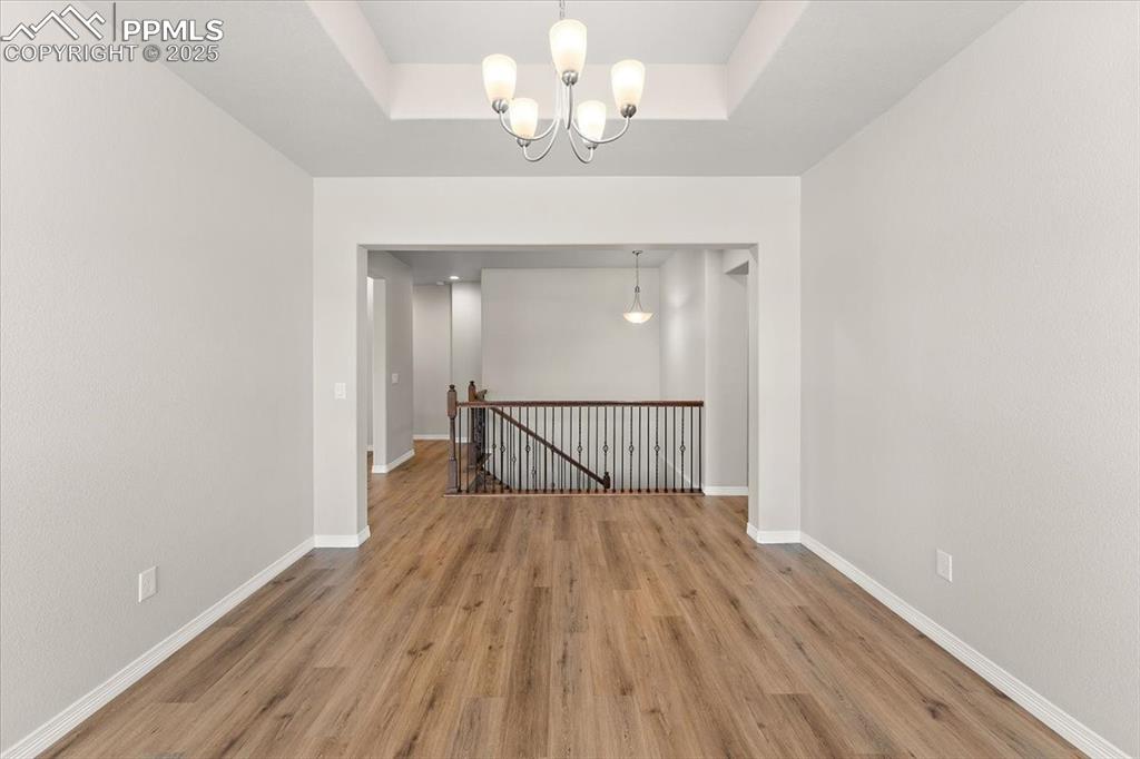 Main level formal dining room, office, flex room