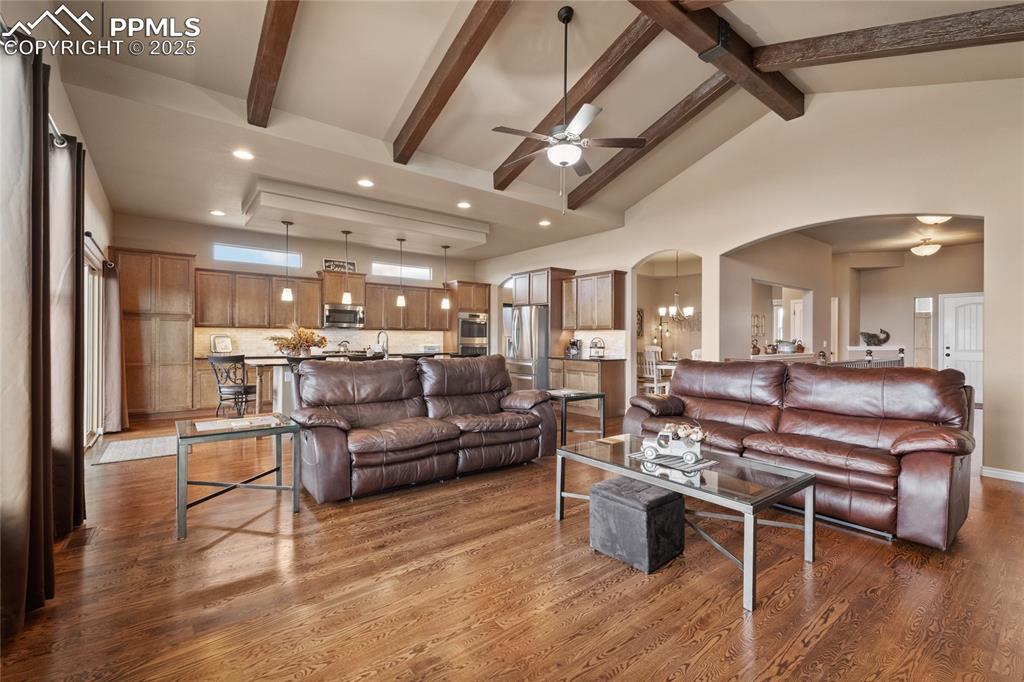 Gorgeous hardwood floors and open concept living! 