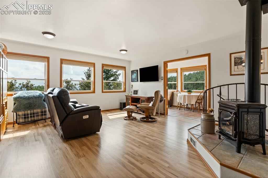 Newly Refinished Hickory Wood Flooring!