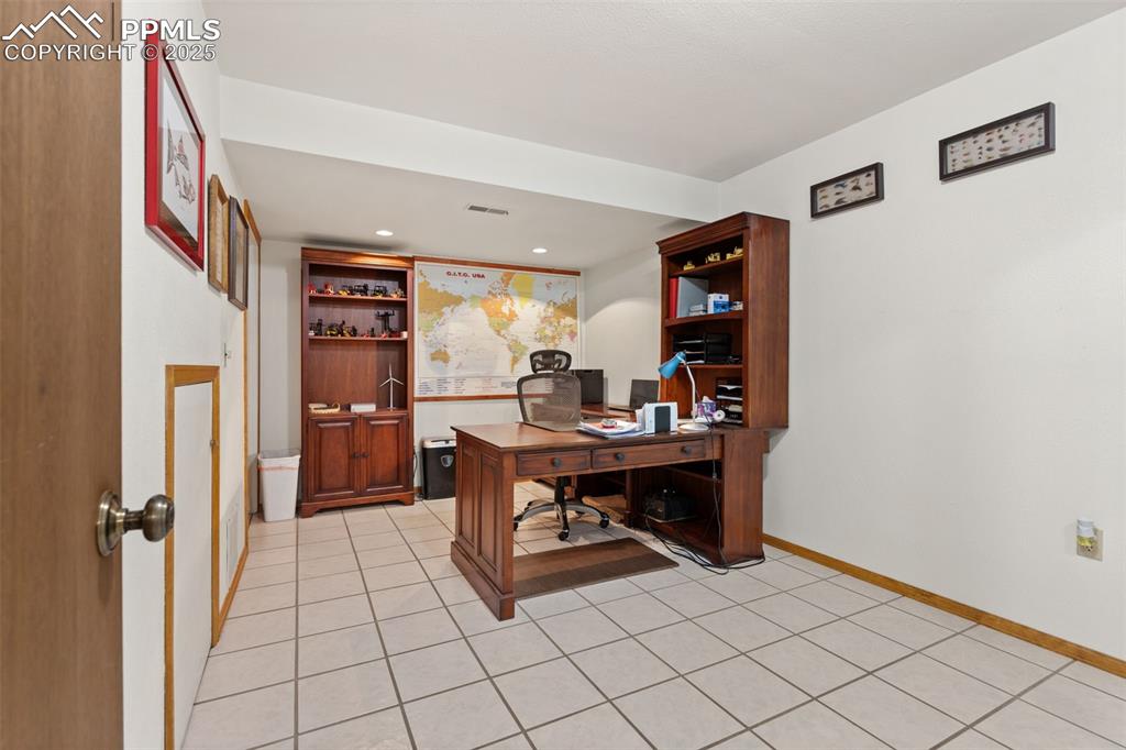 Office/Craft Room with 12 x 12 Tile Flooring!
