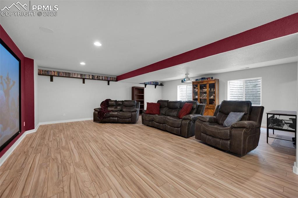 Family and media room