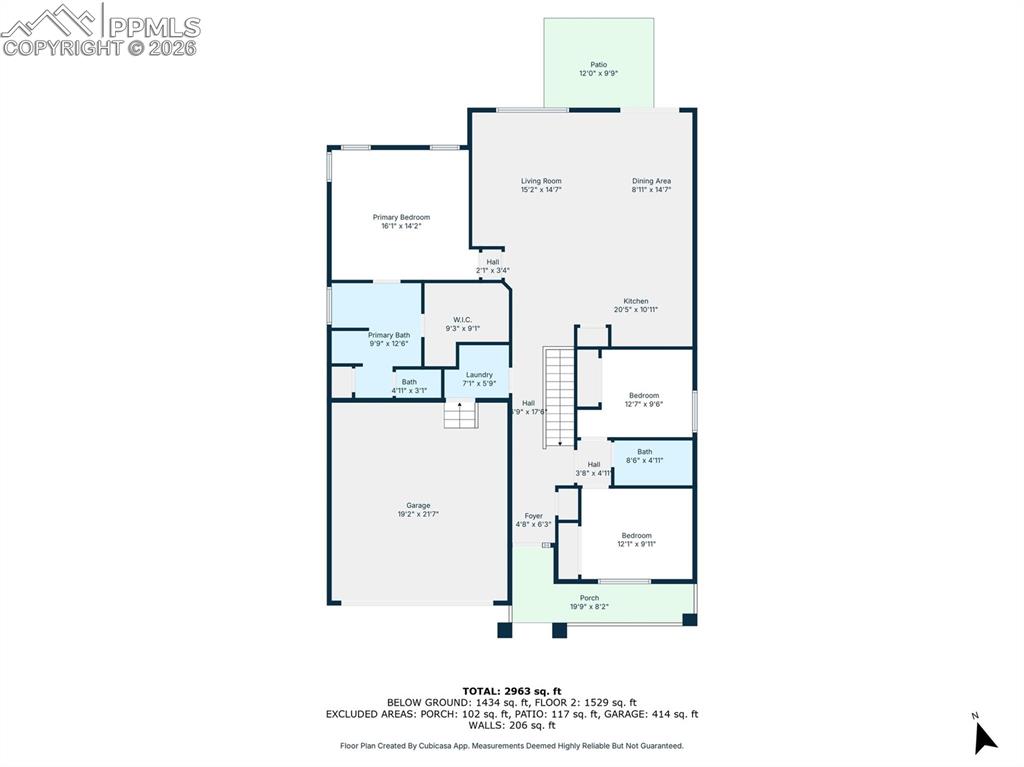 Main level floor plan