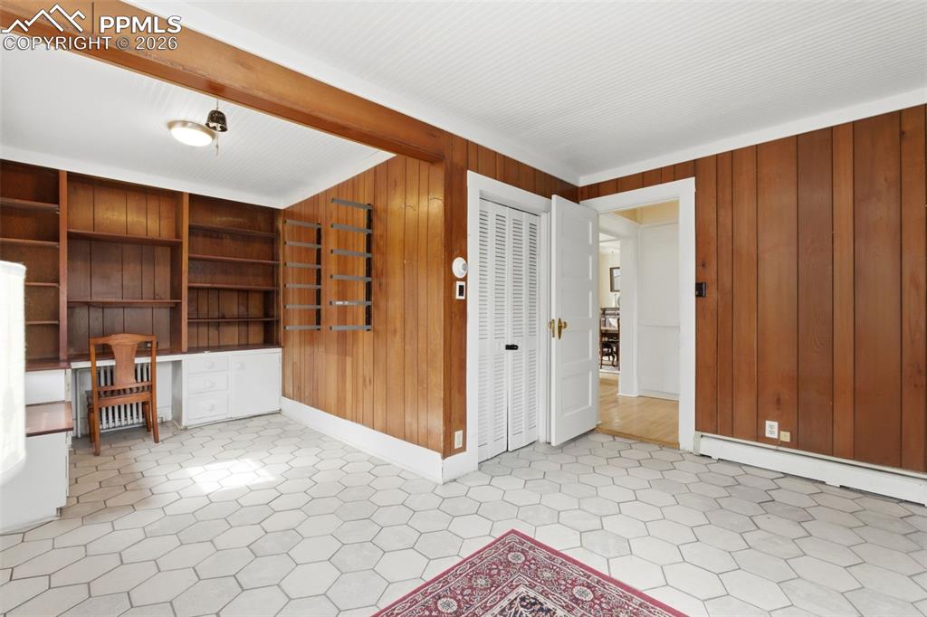 Main Level Office with Built-ins