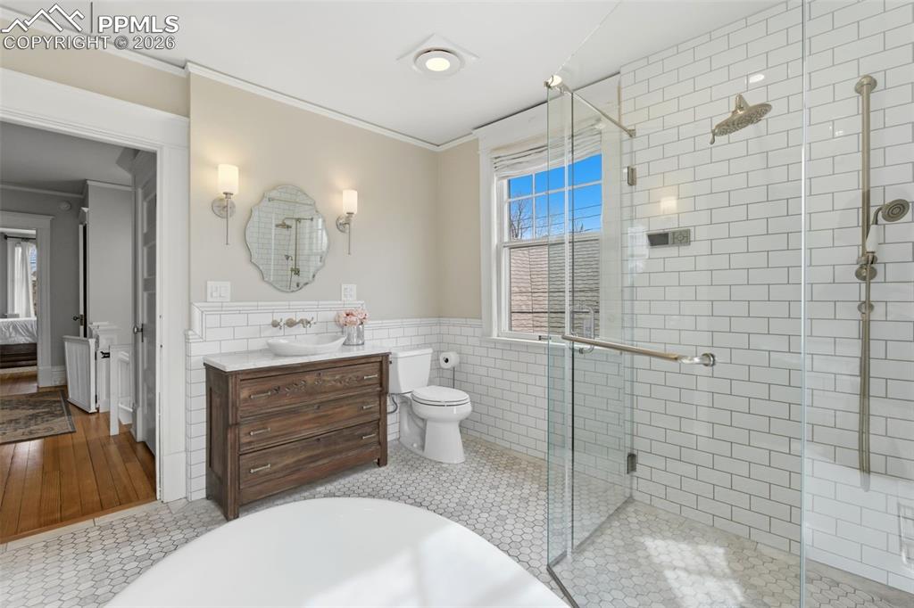 Remodeled Full Bathroom with Radiant Heated Floors