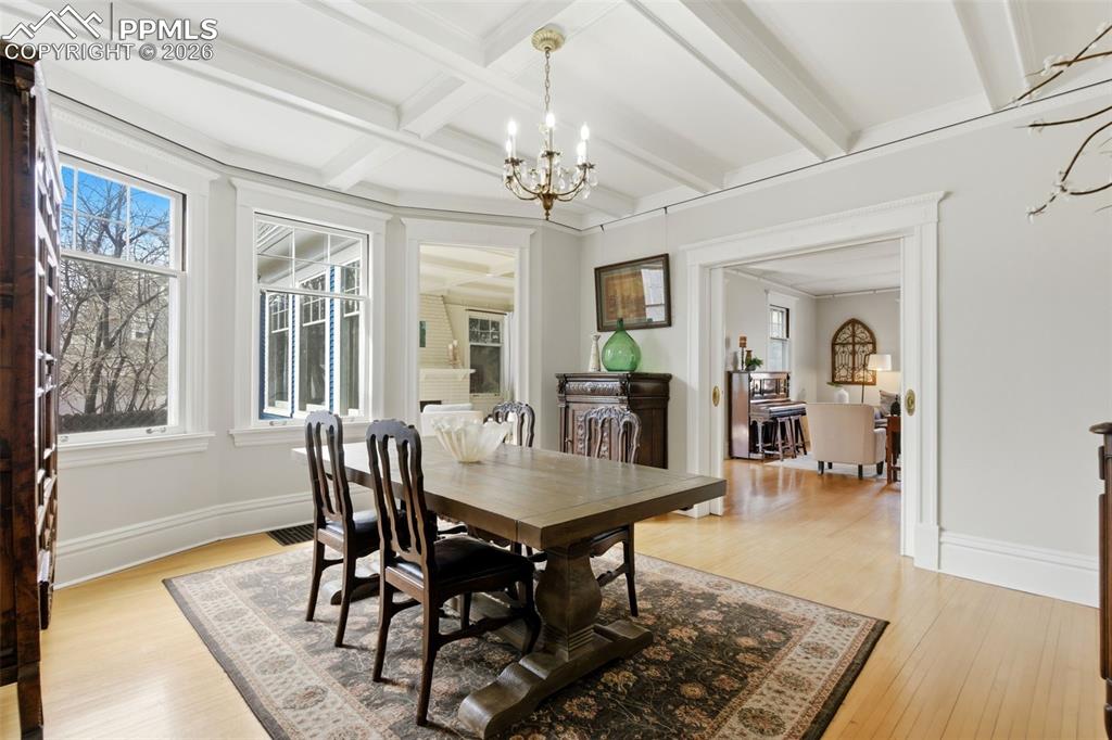 Formal Dining Room with Hardwood Flooring