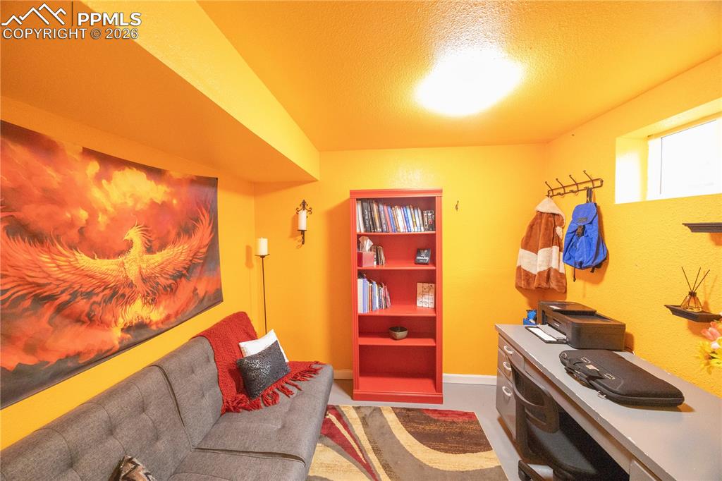 Bonus room, off of basement laundry room, currently used as an office. 