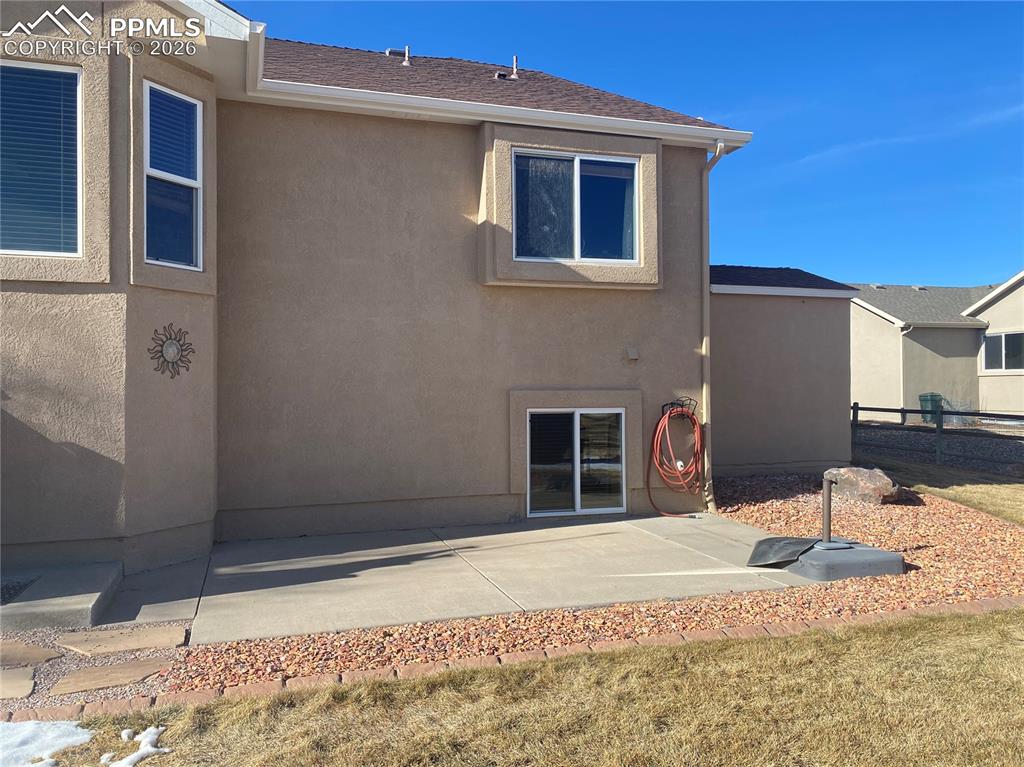 And the lower concrete porch could easily fit a hot tub