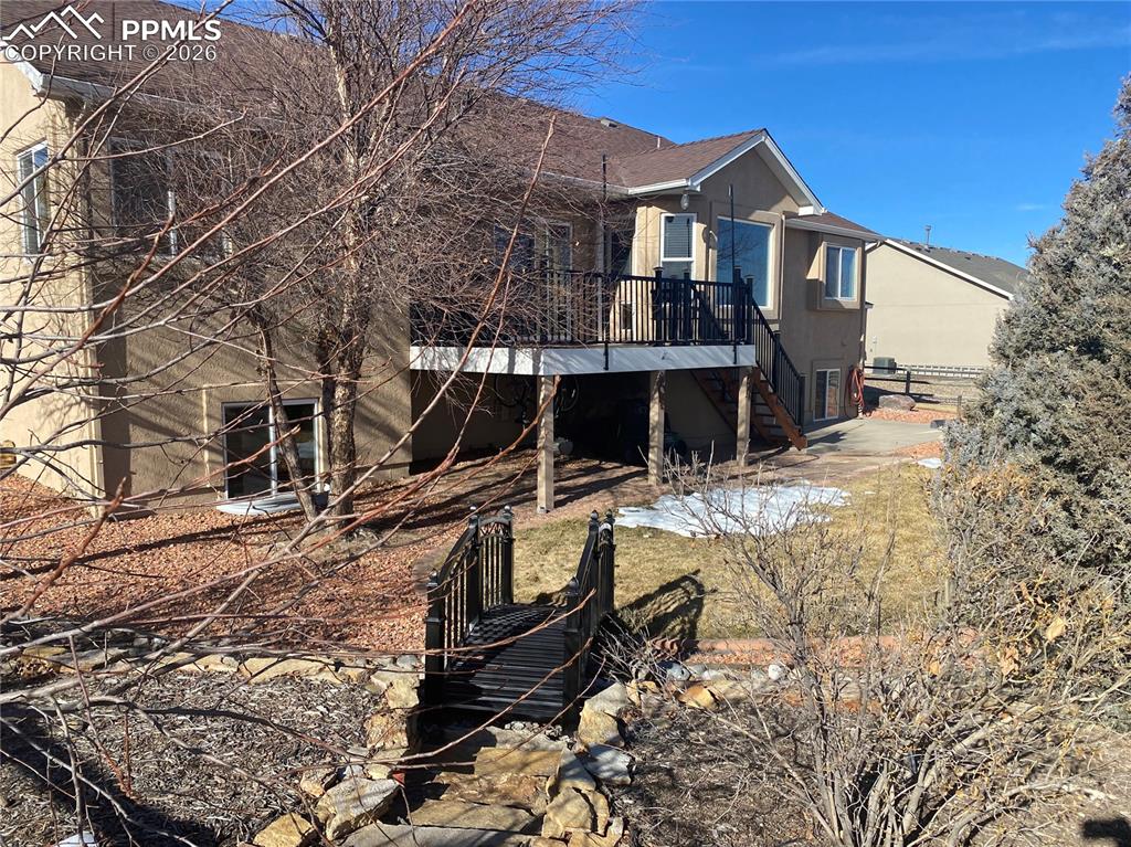 The backyard is fully fenced & everything is nicely landscaped