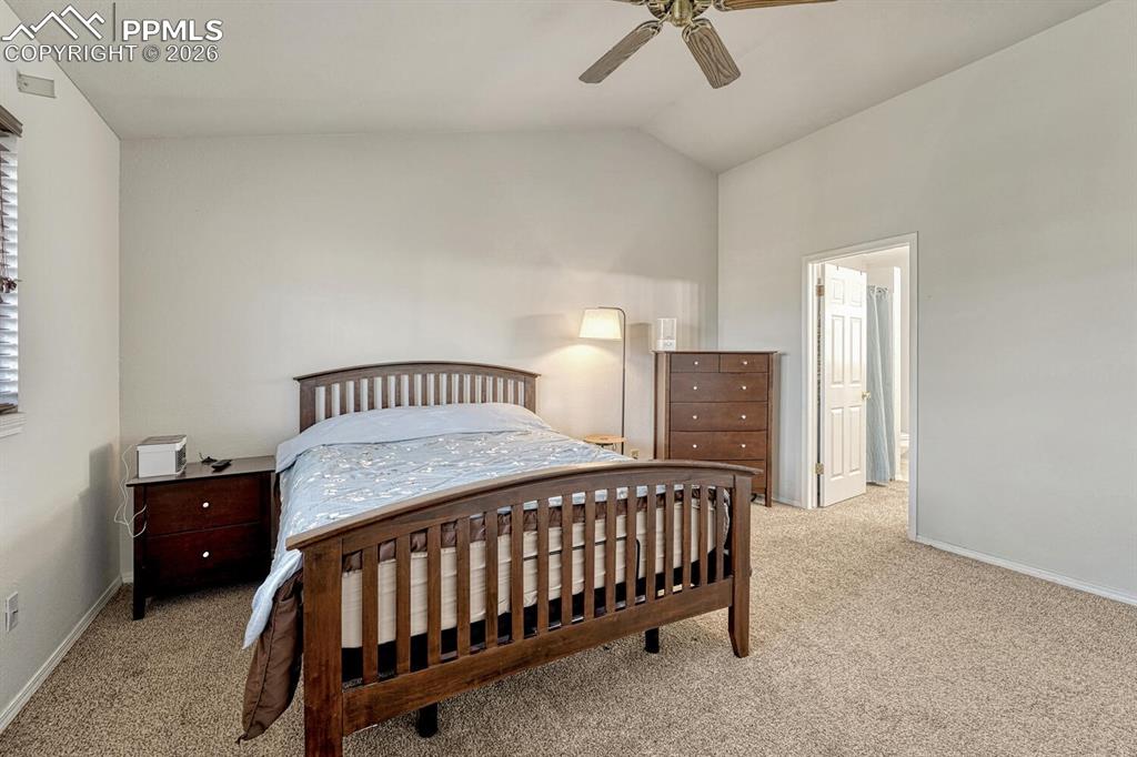 Master bedroom with attached bath