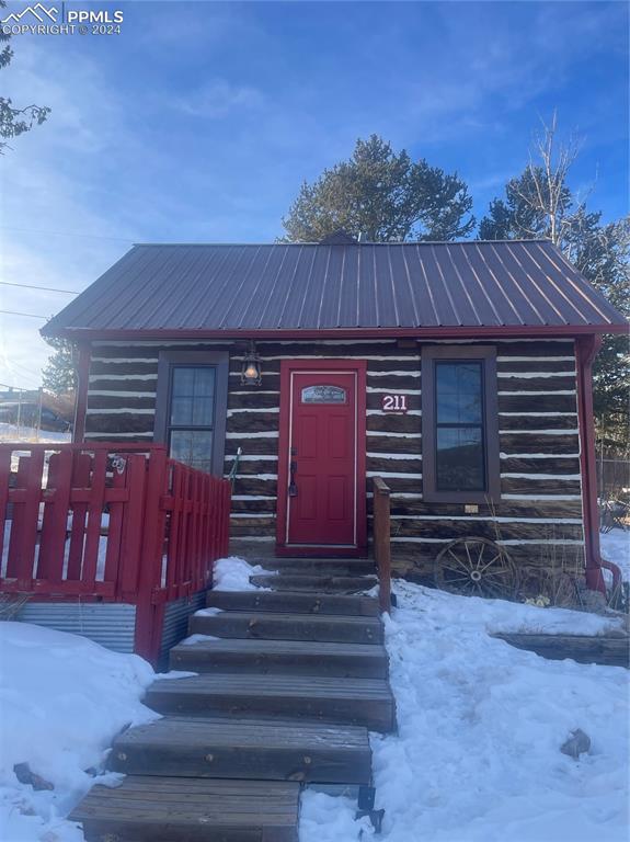 View of front with upgraded, new windows 