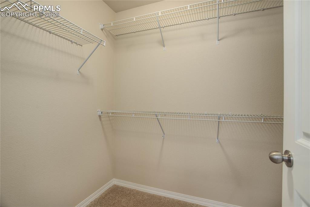 Primary suite walk-in closet