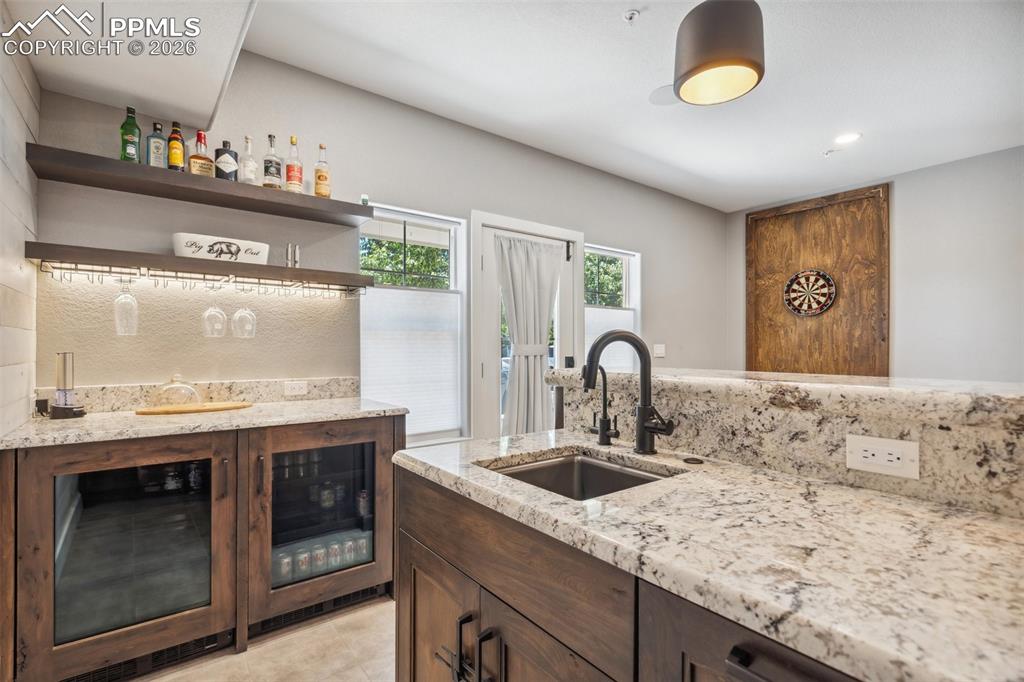 State of the Art Bar in Remodeled Basement