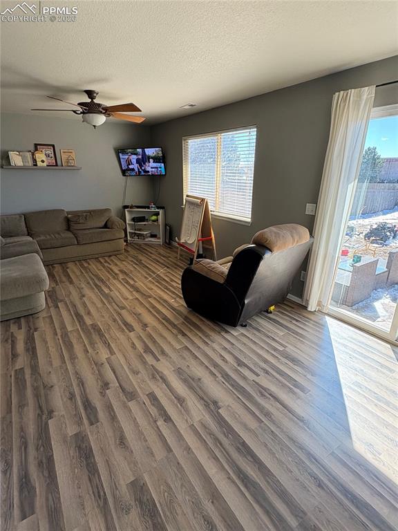 Main level walks out to backyard with LVP flooring