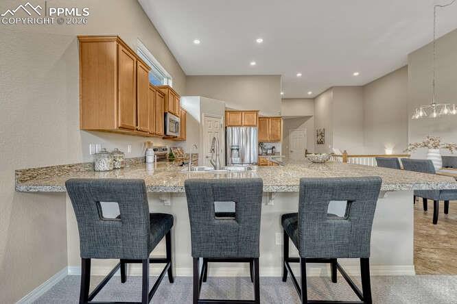 Eat in bar area with plenty of space!