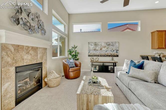 Gas Log fireplace, Brand New High End Carpet, New Paint and new Lighting!!