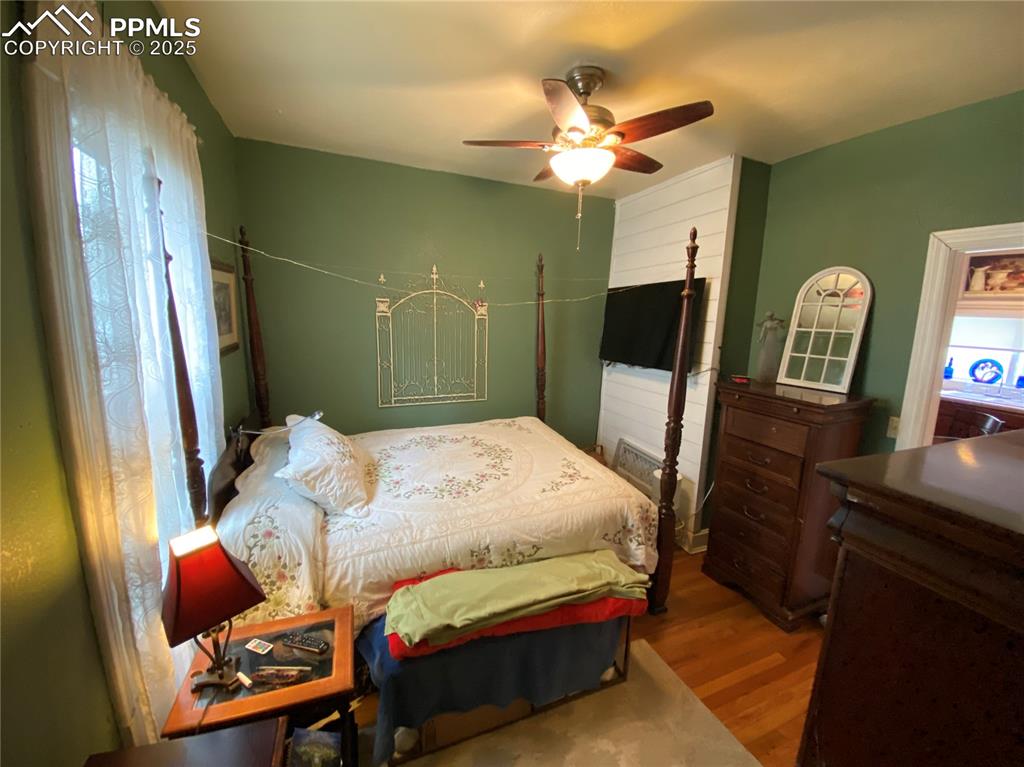 Enjoy a beautiful custom shiplap wall in the main living area, with TV and mount included