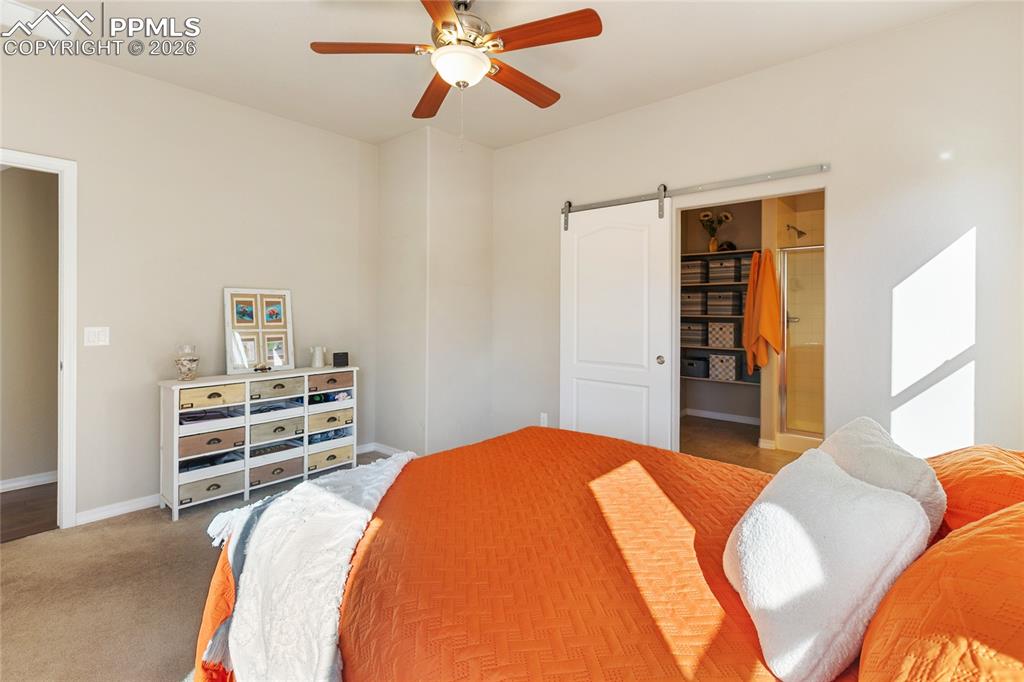 It's nice and roomy, on the main floor and of course, is en suite!