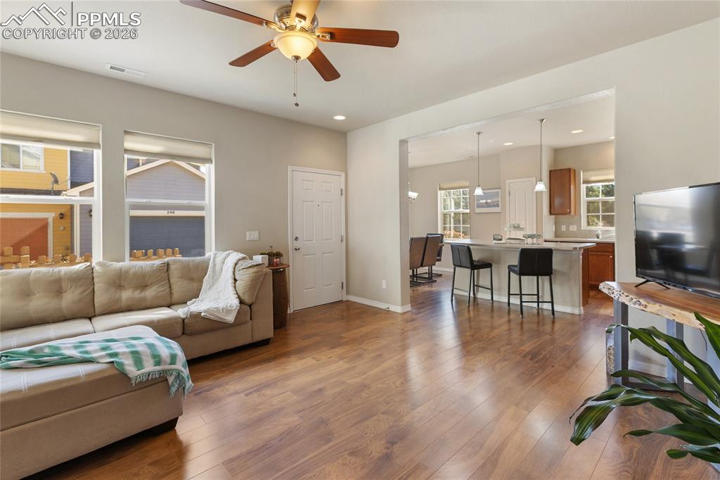 What do you think of this Open concept living area>