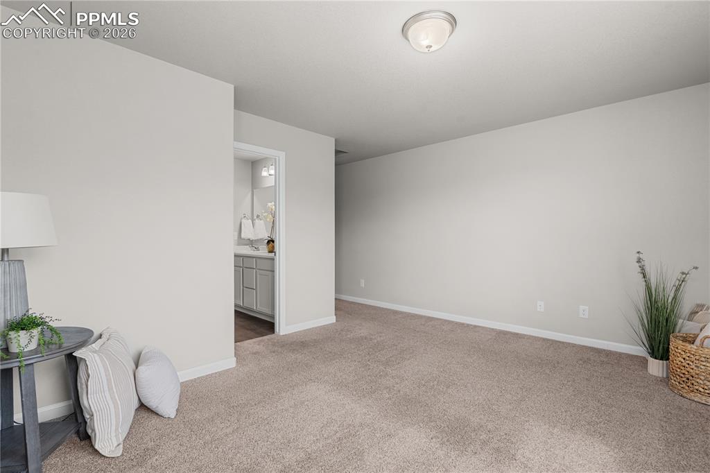 This room can accomodate large furniture and dressers.