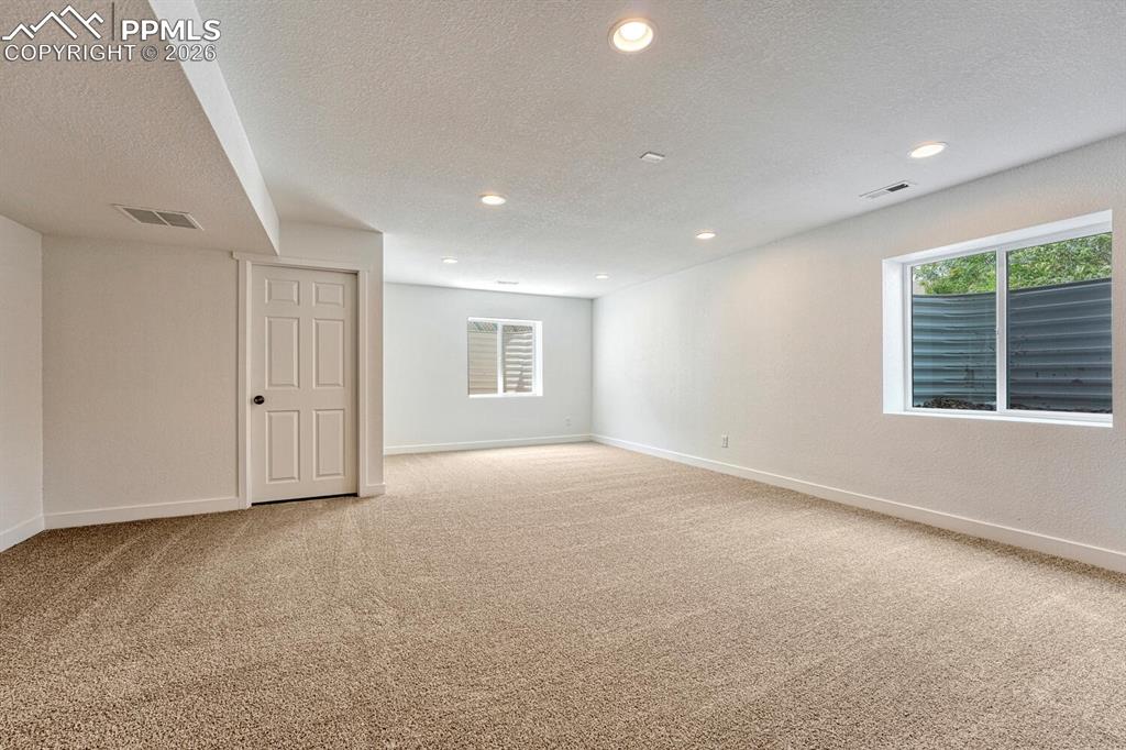 Imagine all the ways to use this space: home theatre, game room, gym, play area, family room, etc. 