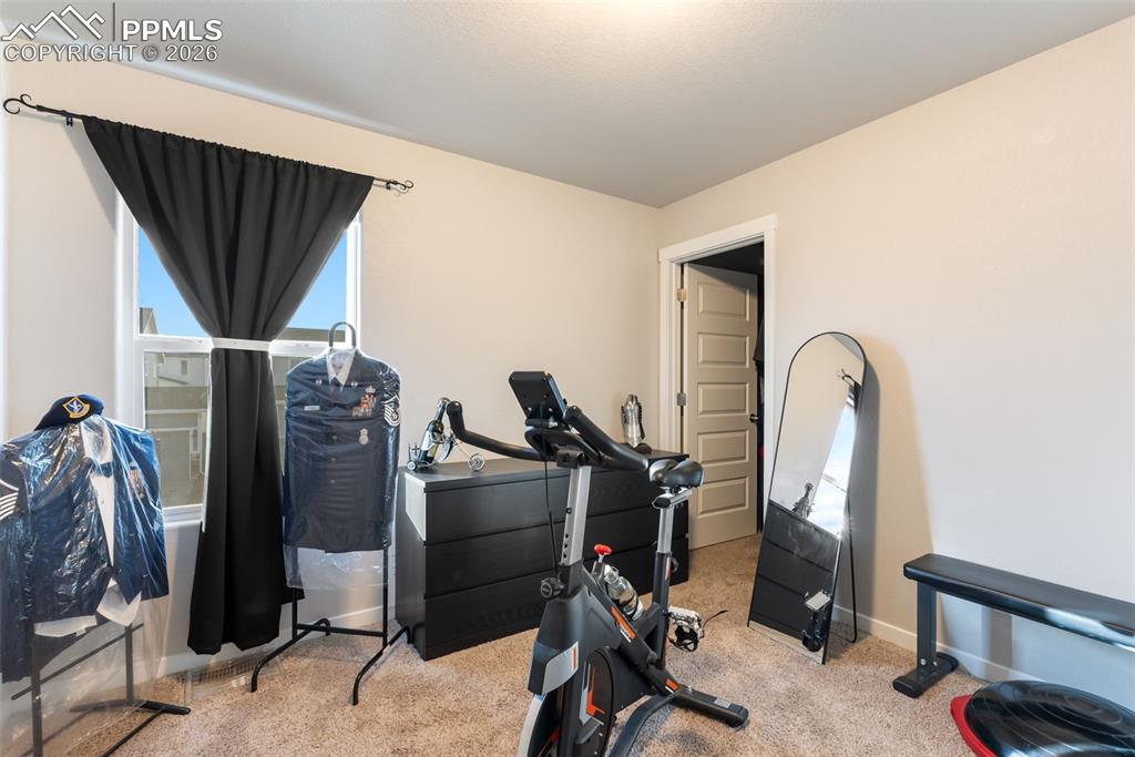 Upper-level bedroom with flexible layout.