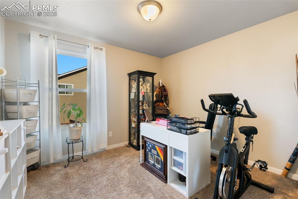 Spacious 3rd bedroom on upper level.