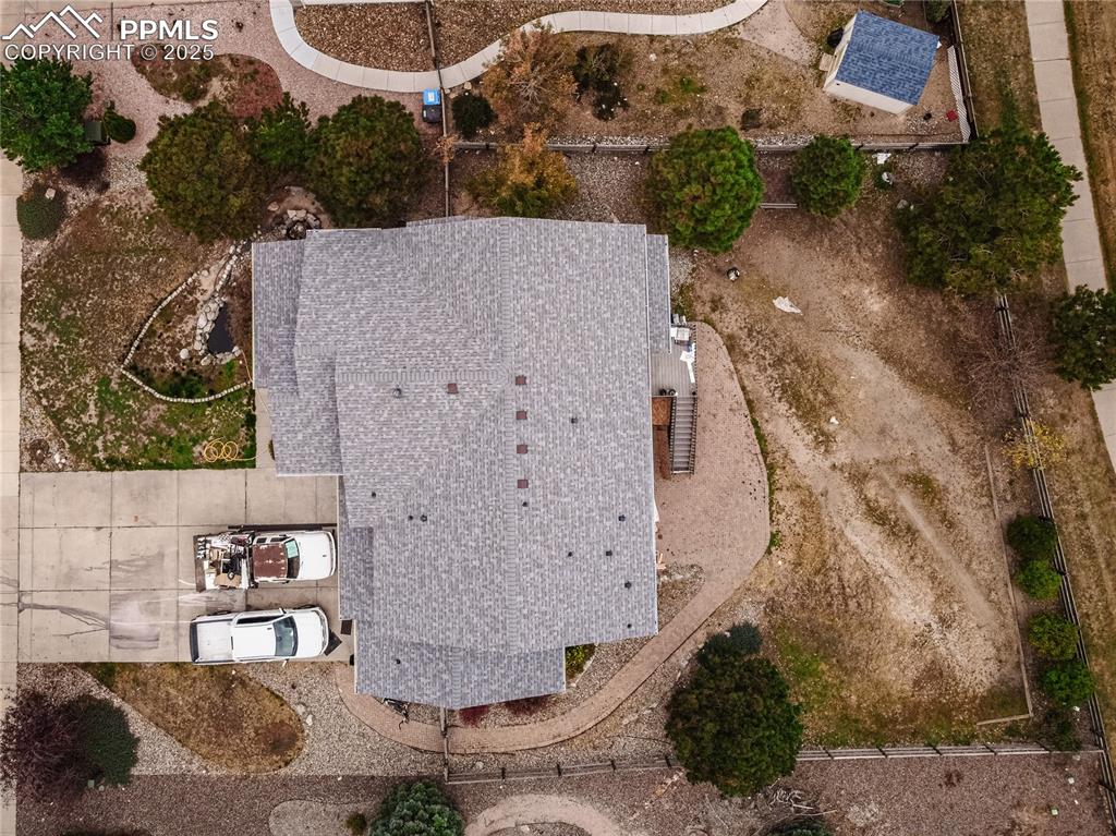 Aerial view of property's location